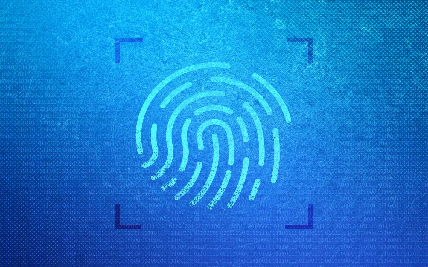 Digital fingerprint scan symbolizing zero-trust identity verification